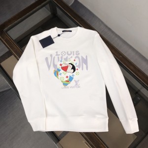「#1658」Louis Vuitton 2023 new autumn and winter couples style round neck sweatshirt
