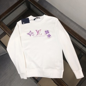 「#1665」Louis Vuitton 2023 new autumn and winter couples style round neck sweatshirt