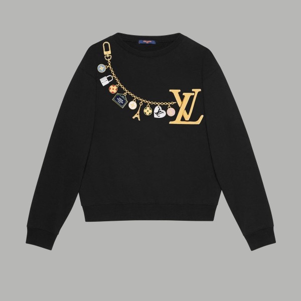 「#1670」Louis Vuitton "LV Surround Accessories" printed terry long sleeves Hoodie