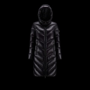 「#1689」Moncler long wide down jacket for women-black