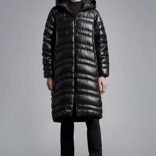 「#1692」Moncler Solid color hooded zippered down long sleeves for woman