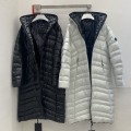 「#1692」Moncler Solid color hooded zippered down long sleeves for woman