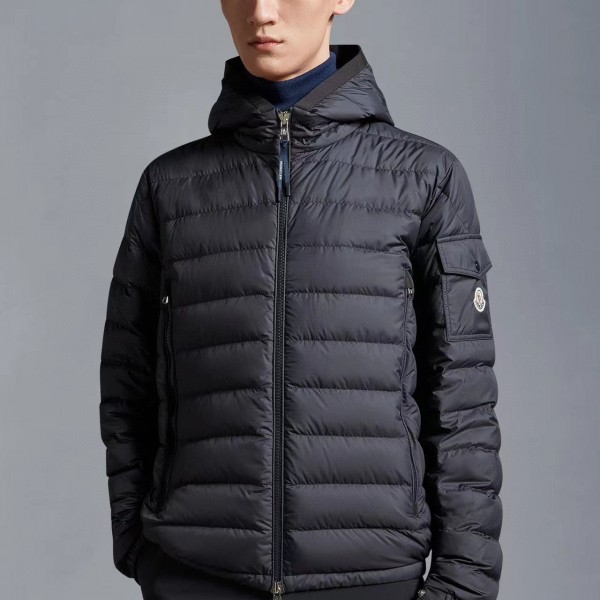 「#1695」Moncler Short  men's down jacket-black