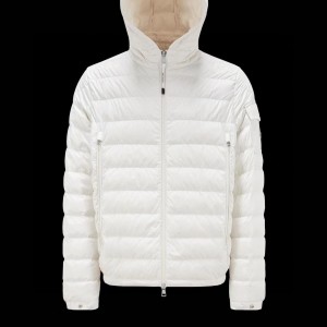 「#1696」Moncler Short  men's down jacket-white