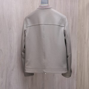 「#1732」Hermès Collector's style jacket in pebbled lambskin