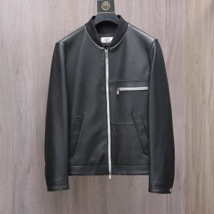 「#1733」Hermès Collector's style jacket in pebbled lambskin