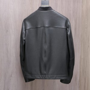 「#1733」Hermès Collector's style jacket in pebbled lambskin