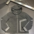 「#1754」Hermès hooded stand-collar knitted jacket