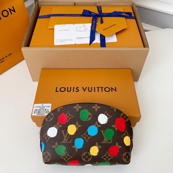 「#353」Louis Vuitton × YK POCHETTE COSMETIQUE clutch bag M81867 size：17*12*6cm
