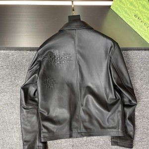 「#1764」Hermes 23rd Paris Fashion Show Leather Jacket