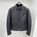 「#1769」Tom Ford 23 catwalk style slim stand collar leather jacket