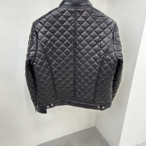 「#1769」Tom Ford 23 catwalk style slim stand collar leather jacket