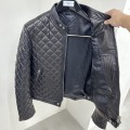 「#1769」Tom Ford 23 catwalk style slim stand collar leather jacket
