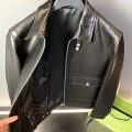 「#1774」Tom Ford Sheepskin lapel leather jacket