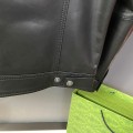 「#1774」Tom Ford Sheepskin lapel leather jacket