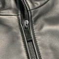 「#1778」Zegna Stand collar leather jacket