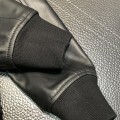 「#1778」Zegna Stand collar leather jacket