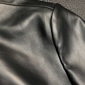 「#1779」Zegna hooded leather jacket