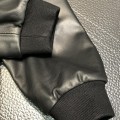 「#1779」Zegna hooded leather jacket