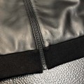 「#1779」Zegna hooded leather jacket