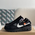 「#1787」Off-White x Nike Air Max 90 Black THE TEN Sneakers