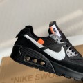 「#1787」Off-White x Nike Air Max 90 Black THE TEN Sneakers