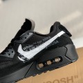 「#1787」Off-White x Nike Air Max 90 Black THE TEN Sneakers