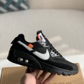 「#1787」Off-White x Nike Air Max 90 Black THE TEN Sneakers