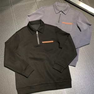 「#1789」Zegna lapel casual sweatshirt