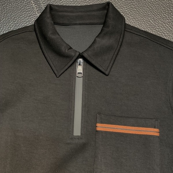 Zegna lapel casual sweatshirt