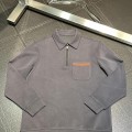 「#1789」Zegna lapel casual sweatshirt
