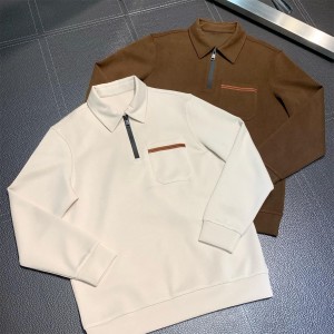 「#1790」Zegna lapel casual sweatshirt
