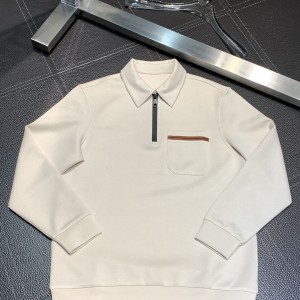 「#1790」Zegna lapel casual sweatshirt