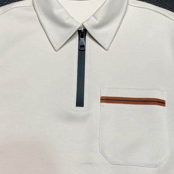 Zegna lapel casual sweatshirt