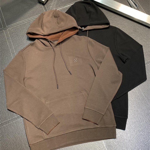 「#1799」Zegna Men's casual hooded sweatshirt
