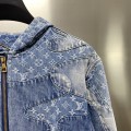 「#1804」Louis Vuitton casual hoodie denim jacket
