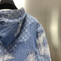 「#1804」Louis Vuitton casual hoodie denim jacket
