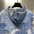 「#1804」Louis Vuitton casual hoodie denim jacket