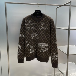 「#1805」Louis Vuitton Full body LVSE MONOGRAM crew neck shirt