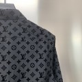 「#1806」Louis Vuitton Flocked jacquard all over printed long sleeve shirt