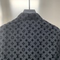 「#1806」Louis Vuitton Flocked jacquard all over printed long sleeve shirt