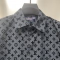 「#1806」Louis Vuitton Flocked jacquard all over printed long sleeve shirt