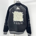「#1811」Louis Vuitton Baseball blouson jacket with sheepskin body and wool sleeves