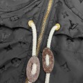 「#1813」Louis Vuitton Jacquard presbyopic fabric belted women's hoodie jacket