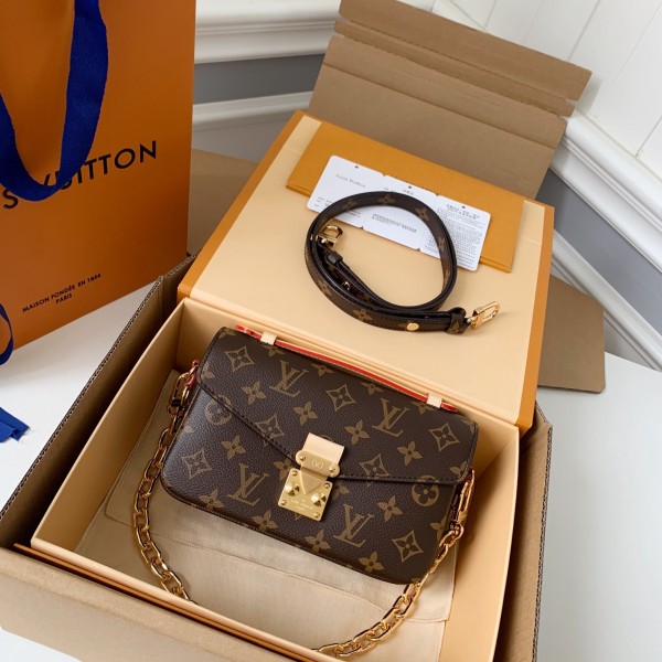 LOUIS VUITTON Pochette Metis EAST WEST messenger bag M46279，size：21.5*13.5*6CM