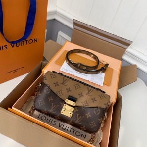 「#435」LOUIS VUITTON Pochette Metis EAST WEST messenger bag M46225，size：21.5*13.5*6CM