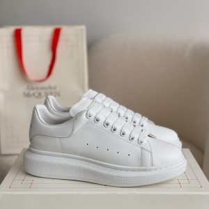 「#461」Alexander McQueen MQ white cowhide tail Sneakers