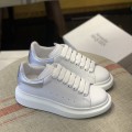 「#462」Alexander McQueen MQ silvery cowhide tail Sneakers
