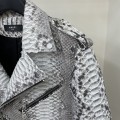 「#1857」Amiri Real python leather jacket
