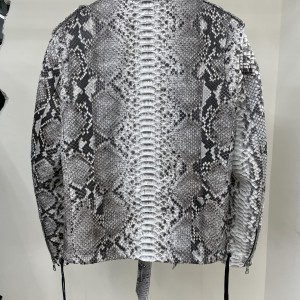 「#1857」Amiri Real python leather jacket